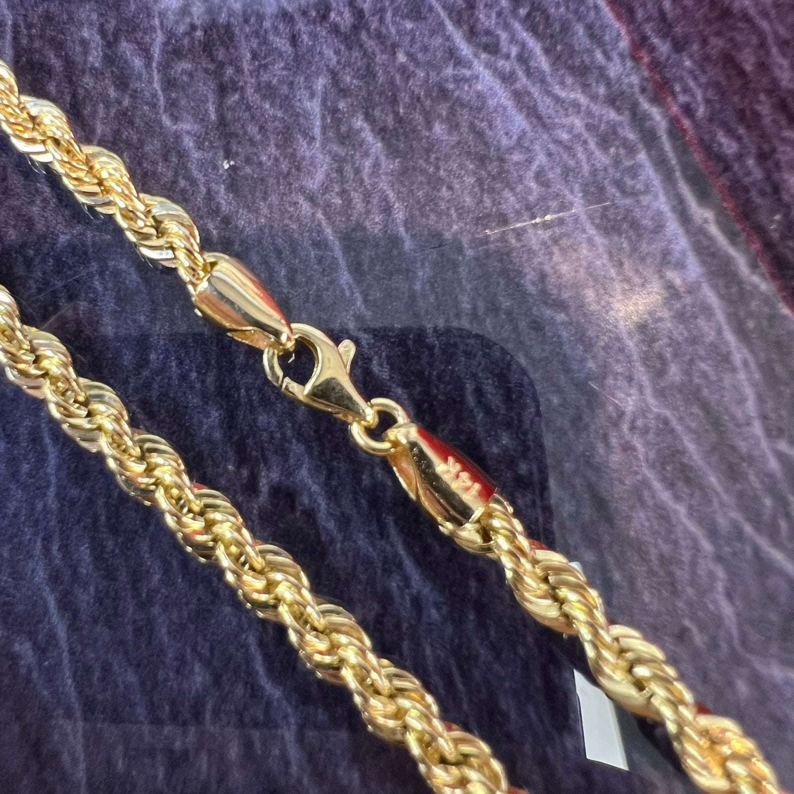 14k gouden rope chain ketting schakel nieuw, Sieraden, Tassen en Uiterlijk, Kettingen, Ophalen of Verzenden, Nieuw, Goud