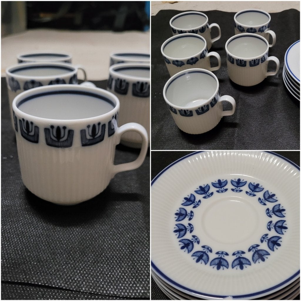 Vintage kop & schotels  MOSA, Antiek en Kunst, Verzenden