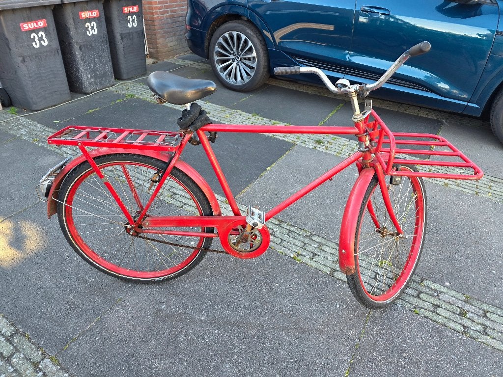 Kronan herenfiets | Origineel rood, Terugtraprem, Gebruikt, Versnellingen, Ophalen