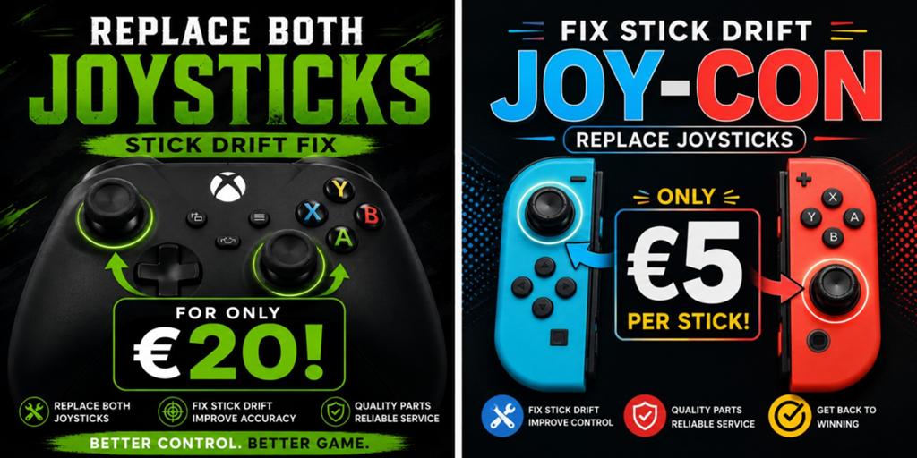 Stick drift reparatie Playstation/Xbox nu voor €20!, No cure no pay, Spelcomputers