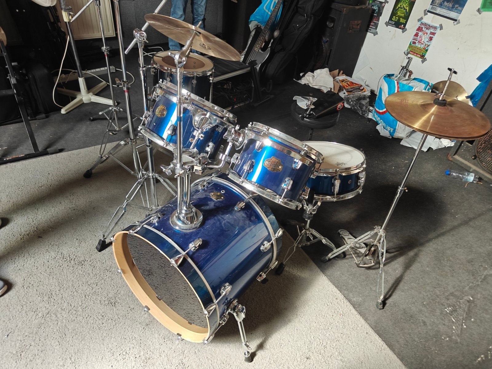 Ludwig Element Series drumstel met Pearl bekkens, Ophalen, Gebruikt, Ludwig