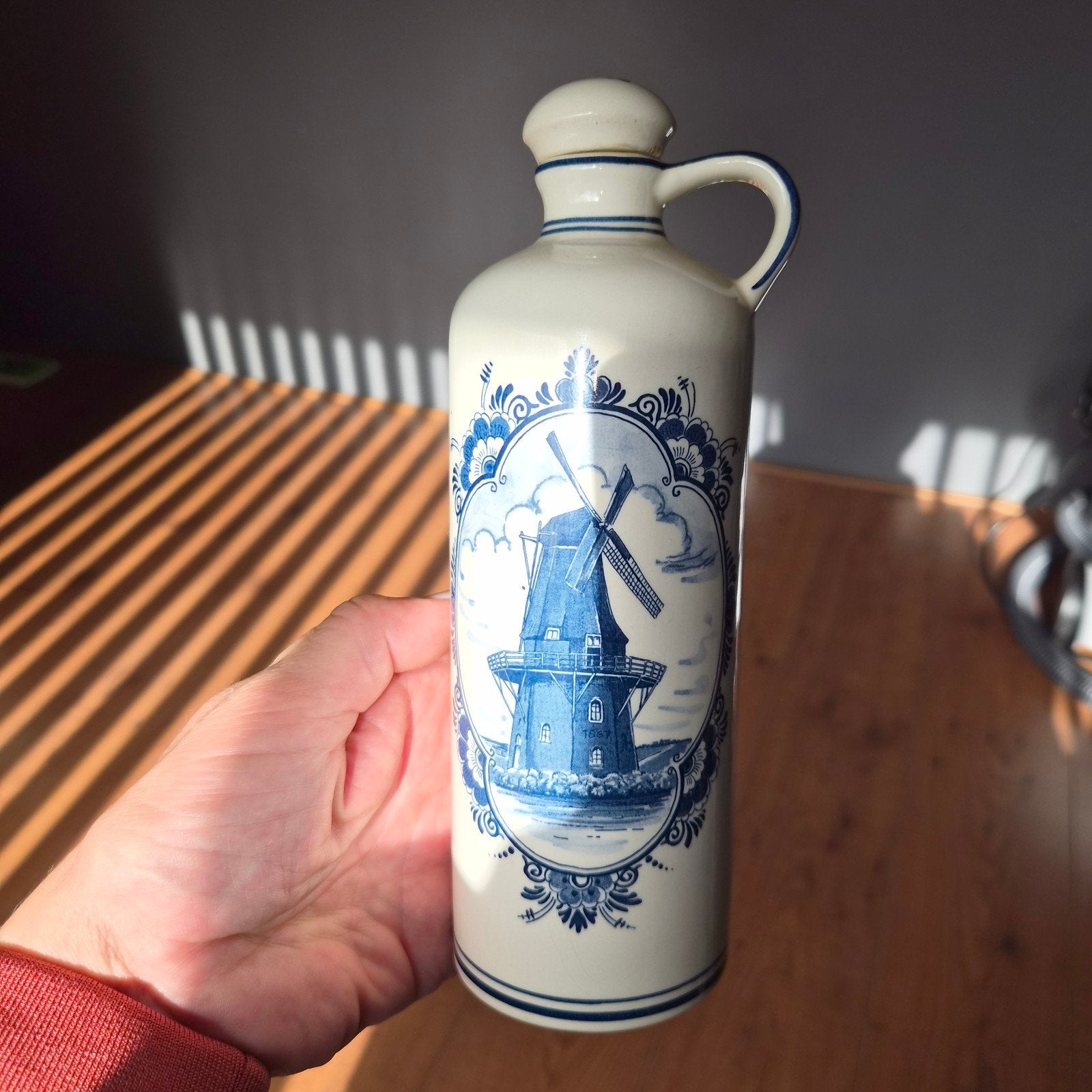 Royal Goedewaagen Blue Delft Holland fles/kan, Ophalen of Verzenden