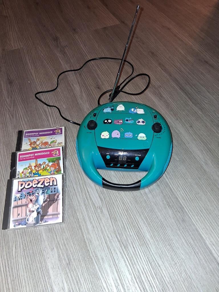Radio cd speler voor kids, incl 3 cd's, Ophalen, Overige merken