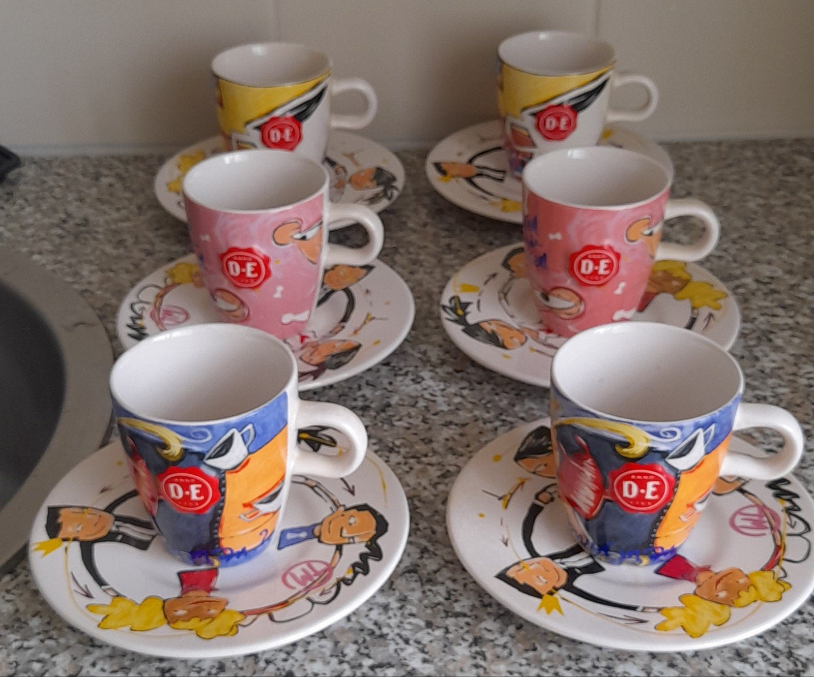 6 kop en schotels douwe egberts, Antiek en Kunst, Ophalen of Verzenden