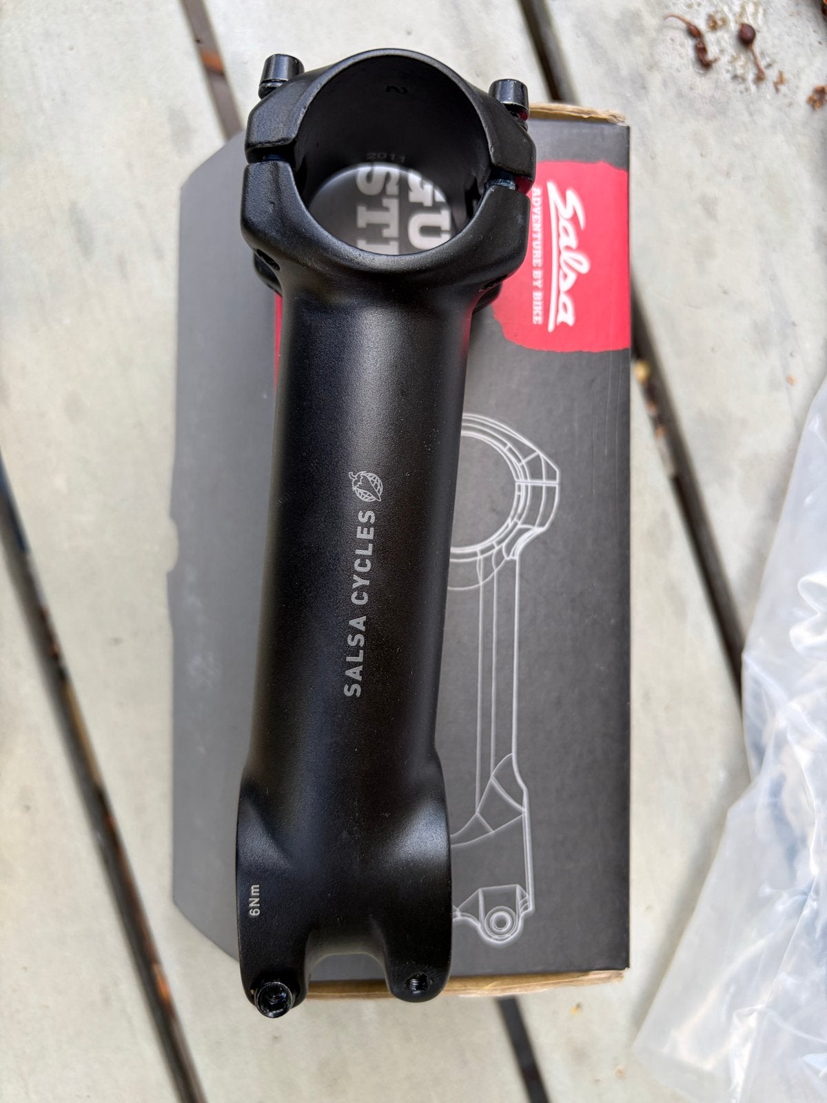 Salsa Guide Stuurpen 120mm 31.8 6d Zwart - Nieuw in doos, Stuur, Nieuw, Ophalen of Verzenden, Aluminium