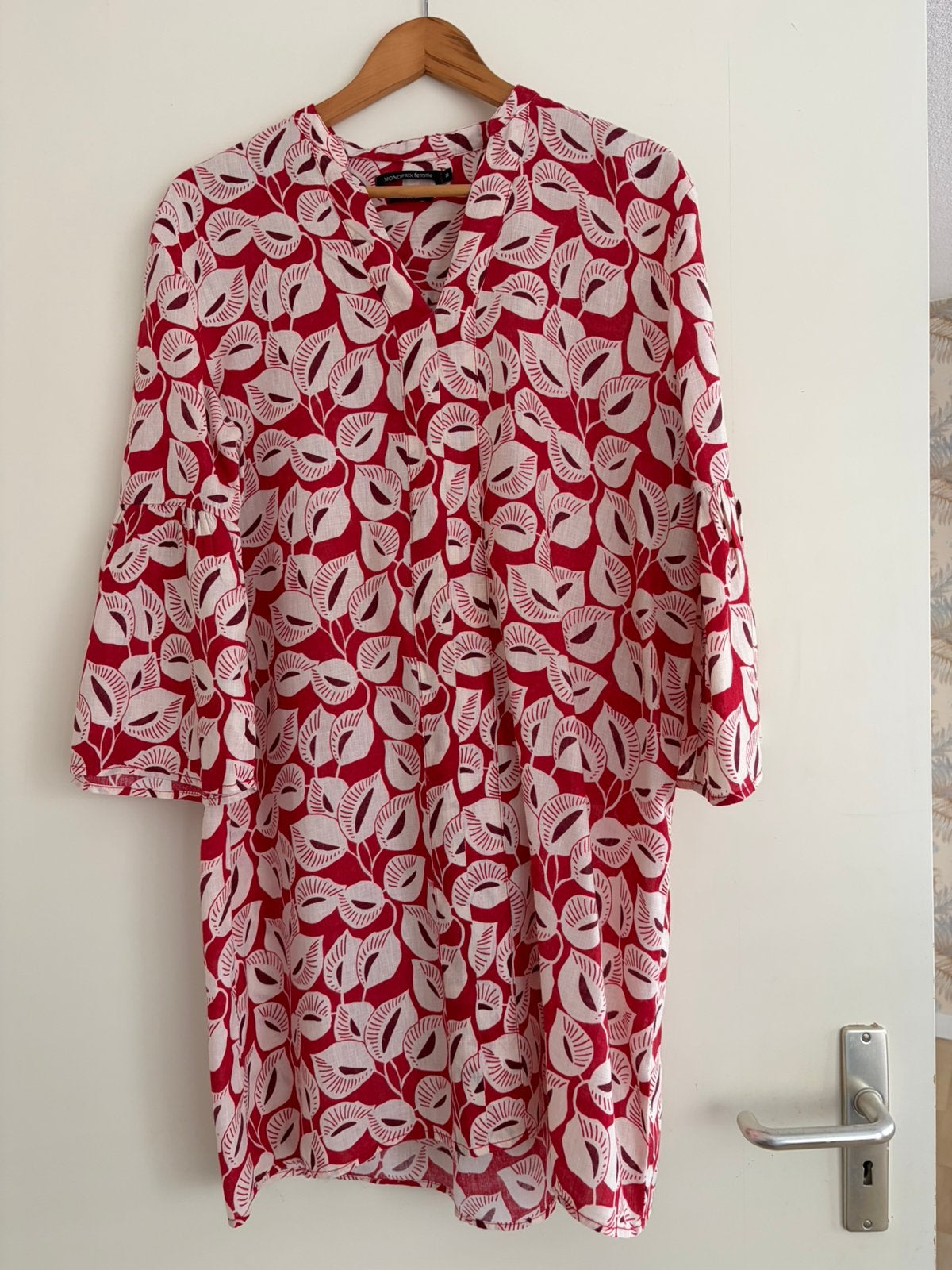 Monoprix Femme Linnen jurk, Ophalen of Verzenden, Zo goed als nieuw, Maat 38/40 (M), Boven de knie