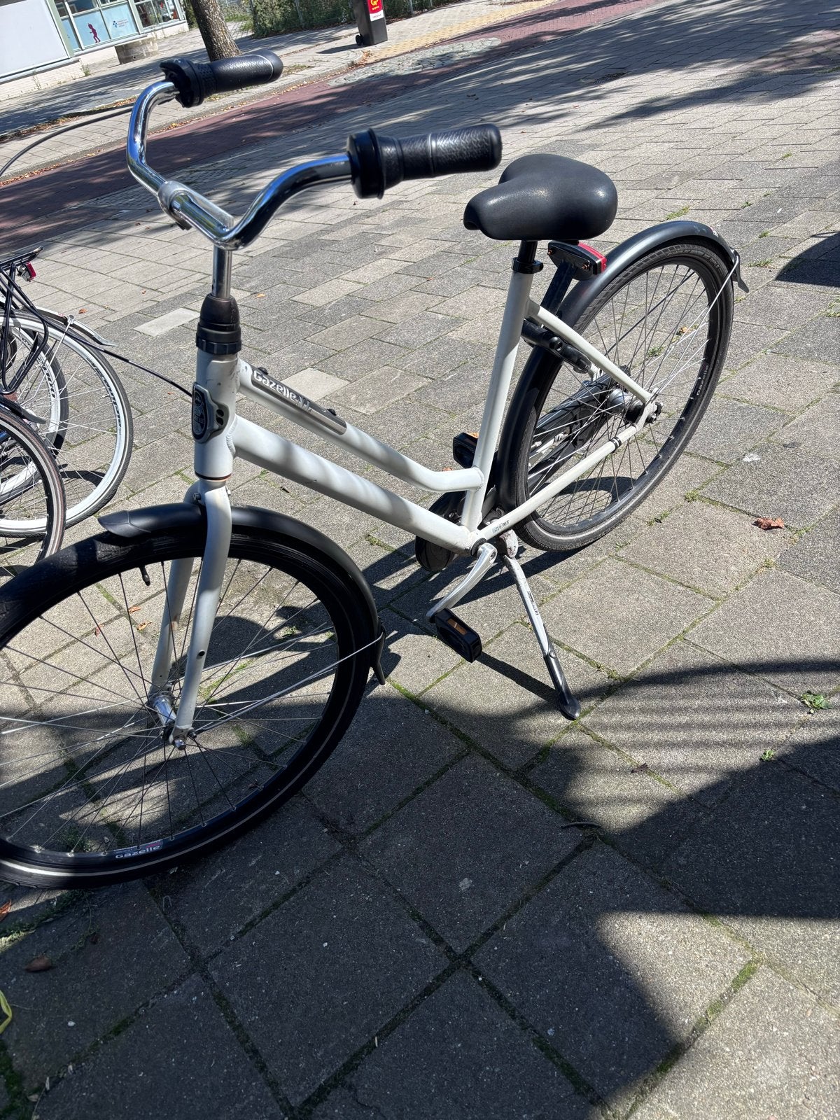 Gazelle fiets - Damesfiets - Wit - Gebruikt, Fietsen en Brommers, Ophalen, Terugtraprem, Gebruikt, 50 tot 53 cm