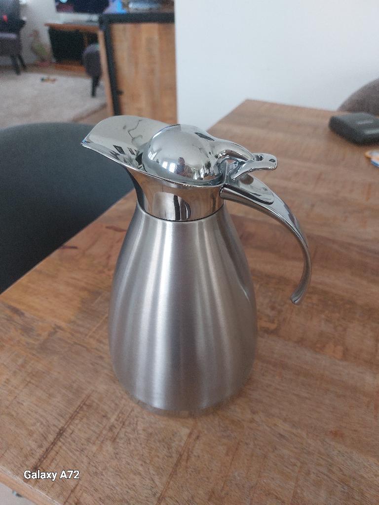 thermoskan roestvrijstaal, Overige typen, Zilver, Ophalen of Verzenden, Zo goed als nieuw