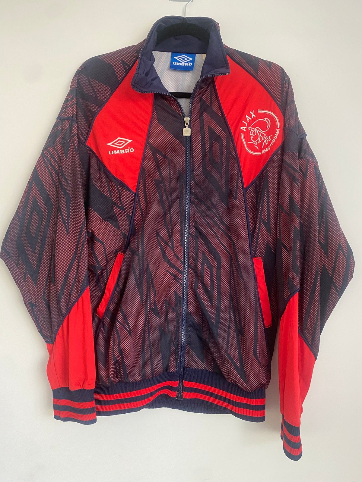 Vintage Ajax Amsterdam 93/94 Trainingsjack Umbro - XL, Maat XL, Ophalen of Verzenden, Zo goed als nieuw, Trainingspak