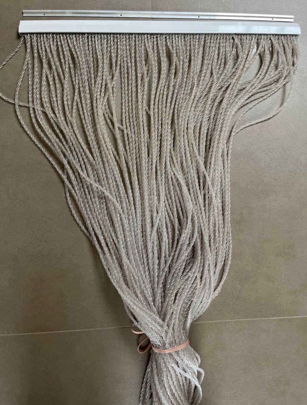 Vliegengordijn horgordijn kunstof 90x210 cm, Wit, Ophalen of Verzenden, Zo goed als nieuw, Gordijn
