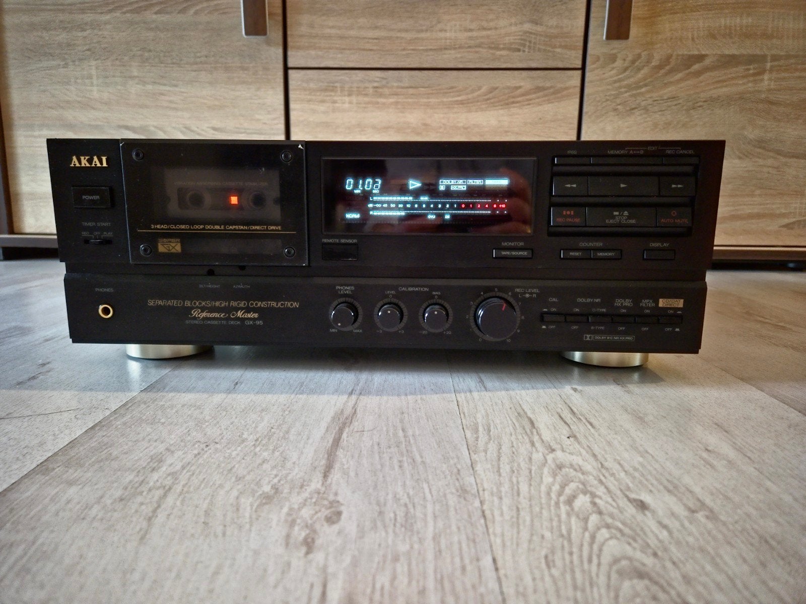 Akai GX-95 REFERENCE MASTER, Ophalen of Verzenden, Enkel, Akai, Auto-reverse