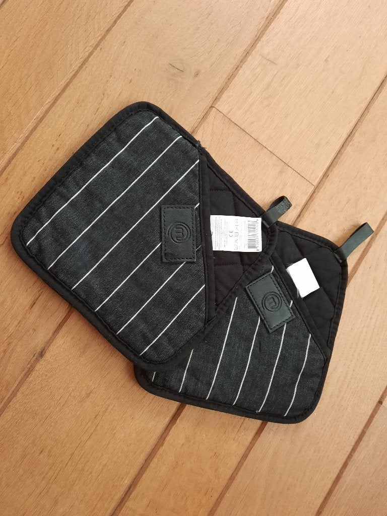 Masterchef Pannenlappen - Potholders - 2 stuks, Ophalen of Verzenden, Katoen, Zwart, Tafelkleed of Tafelzeil
