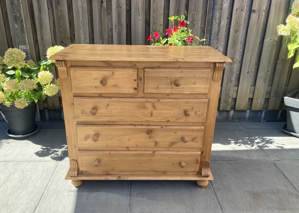 Grenen Commode/Ladekast, Ophalen, Gebruikt, Kast, 50 tot 70 cm