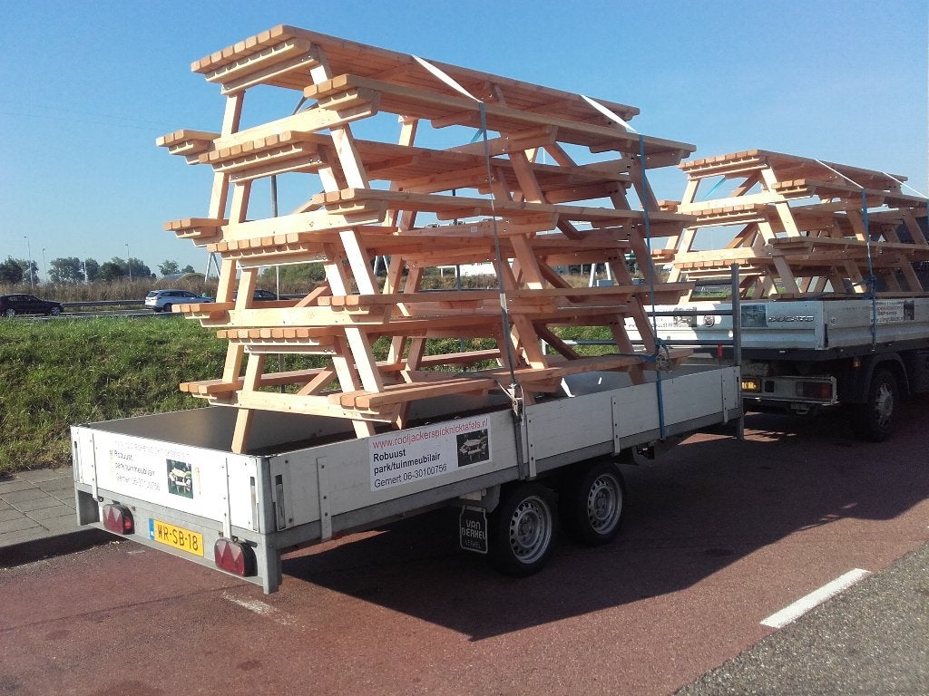 picknicktafel  ROBUUSTE ZWARE KWALITEIT, Tuin en Terras, Picknicktafels, Ophalen of Verzenden, Nieuw, Rechthoekig, Hout