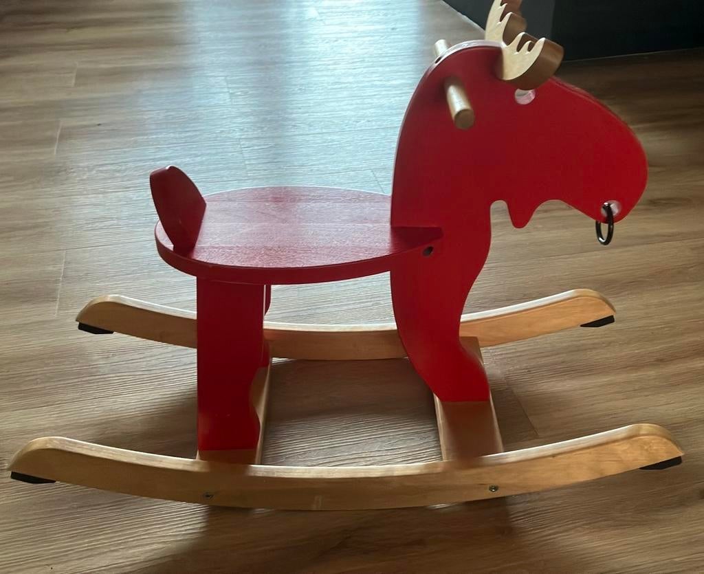 Rode IKEA hobbel rendier, Ophalen, Gebruikt, Jongen of Meisje