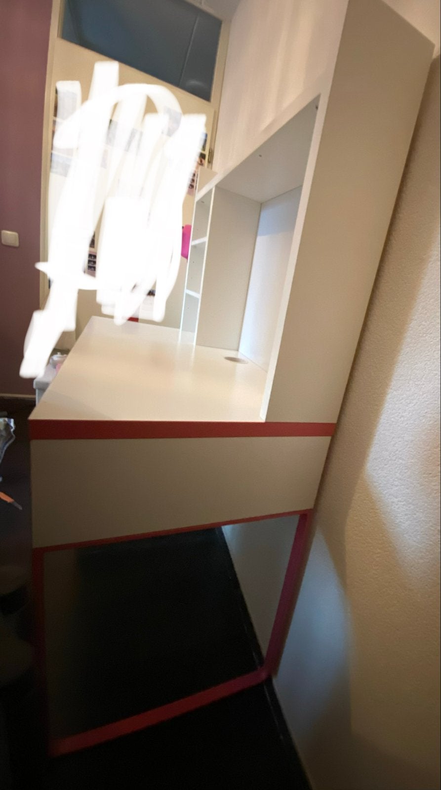 Bureau Micke (IKEA) met bureaustoel, Ophalen, Opbergruimte, 105 cm, Gebruikt