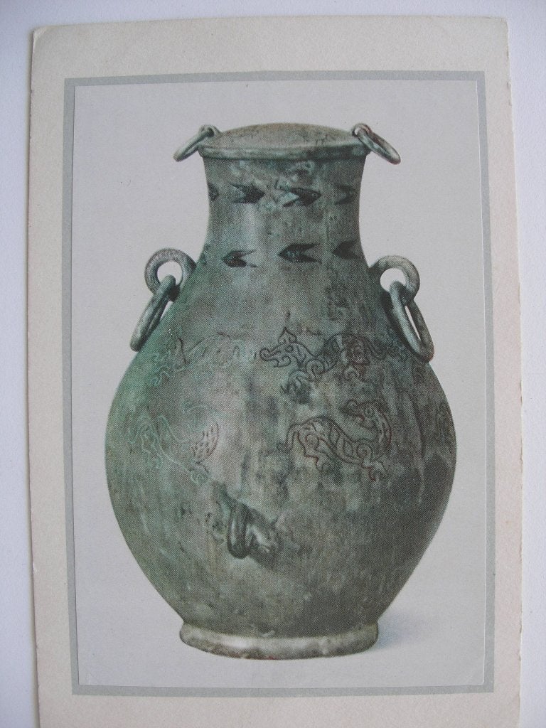 6 x uit China met antieke voorwerpen, Ophalen of Verzenden, Voor 1920, Ongelopen, Buiten Europa