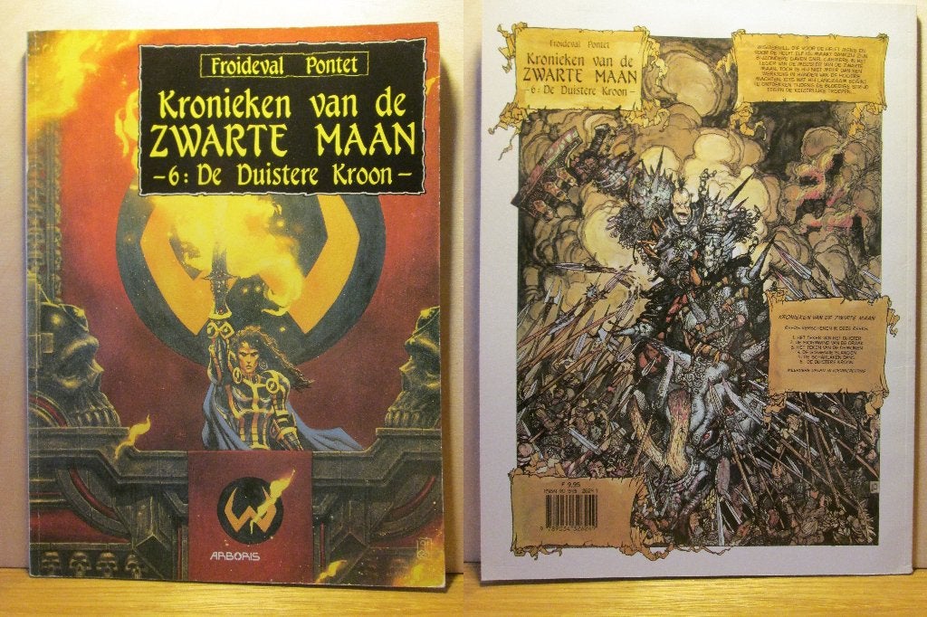 Kronieken van de zwarte maan 6 - De duistere kroon (SC), Eén stripboek, Ophalen of Verzenden, Zo goed als nieuw, Olivier Ledroit