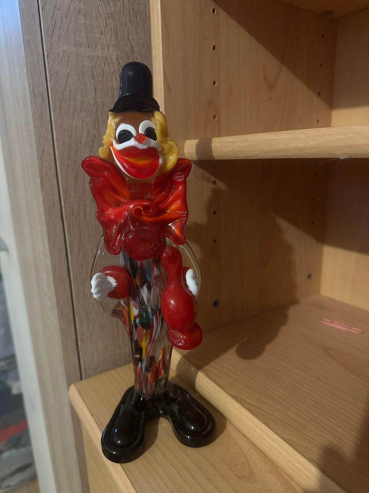 Murano Glazen Clown Figuur - Kleurrijk en Decoratief, Ophalen of Verzenden