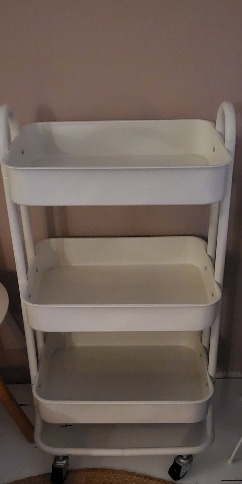 Wit metalen trolley met 3 etages - Handig en veelzijdig, Huis en Inrichting, Ophalen, Nieuw