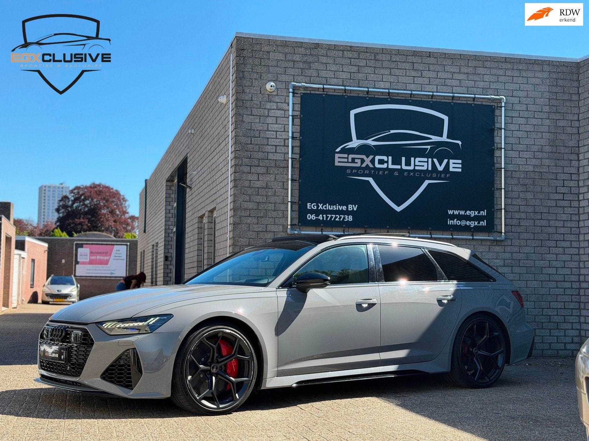 Audi RS6 Quattro performance CERAMIC|PANO|360CAMERA|ACC|HUD|, Auto's, Dealer onderhouden, Gebruikt, 2065 kg, RS6