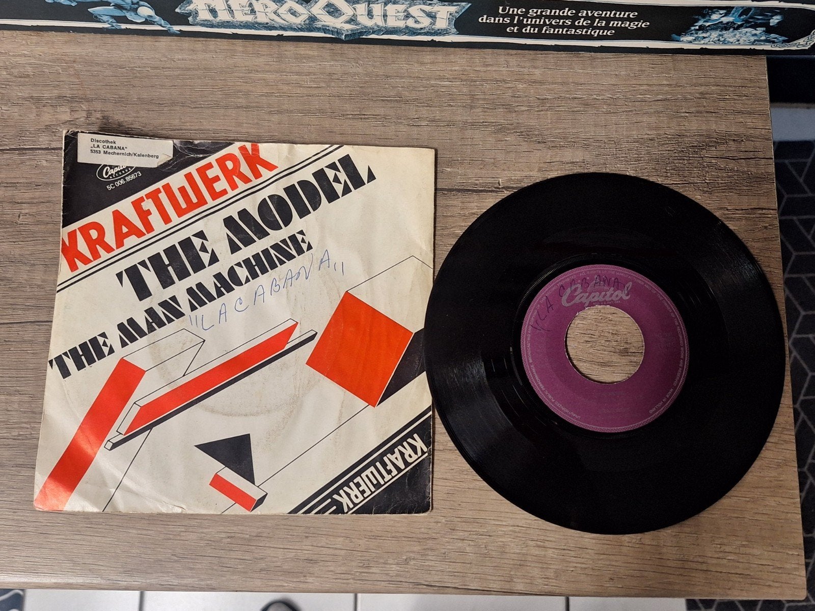 Kraftwerk - The Model / The Man Machine 7 inch vinyl, Gebruikt, Originele persing, 7 inch, Ophalen of Verzenden