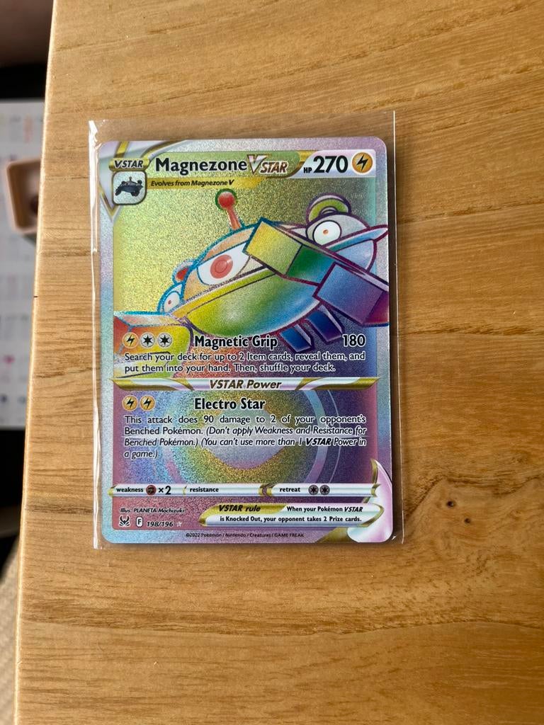 Pokemonkaart magnezone vstar 198/196, Ophalen of Verzenden, Zo goed als nieuw