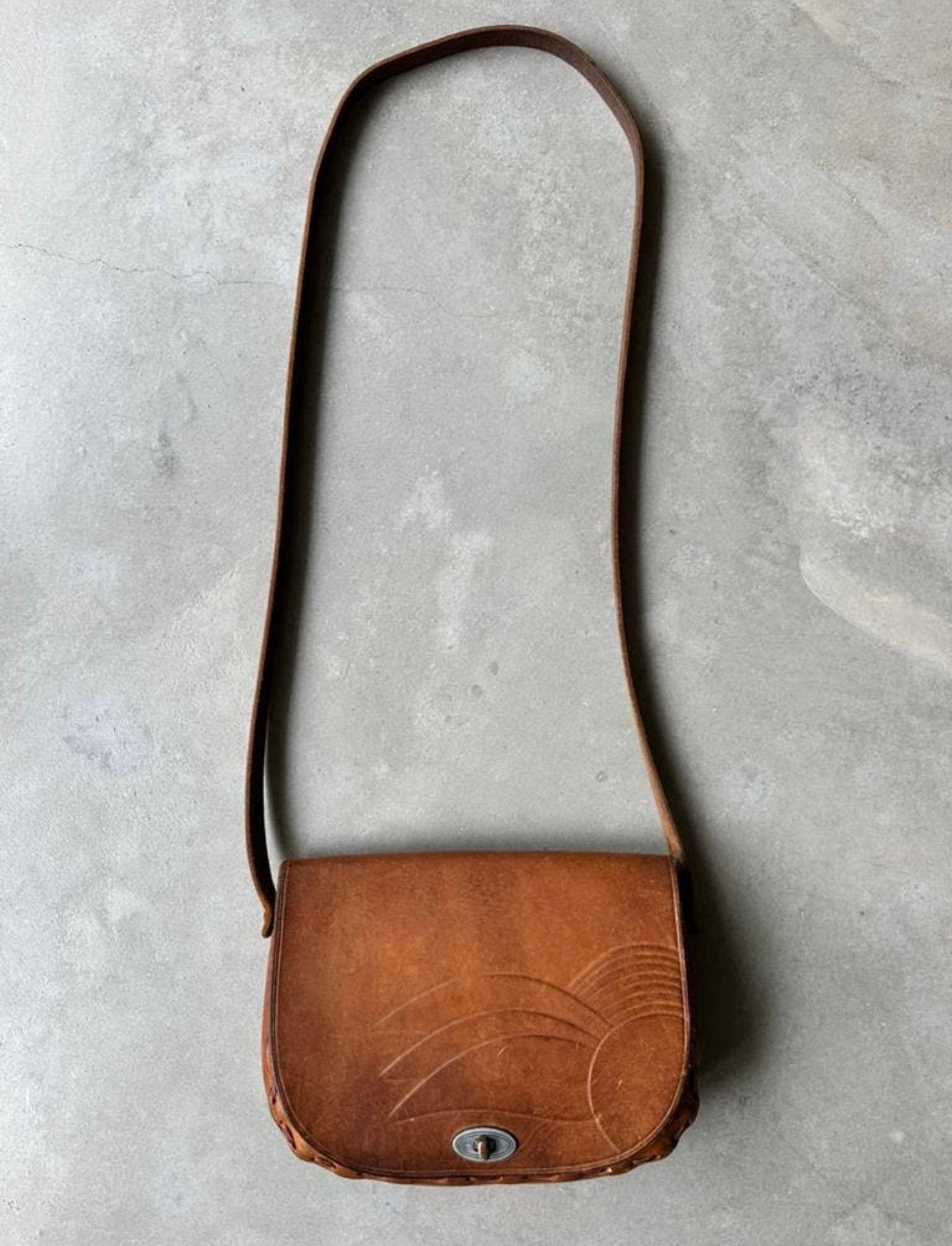 Tas Schoudertas Vintage Leer, Bruin, Ophalen of Verzenden, Zo goed als nieuw, X