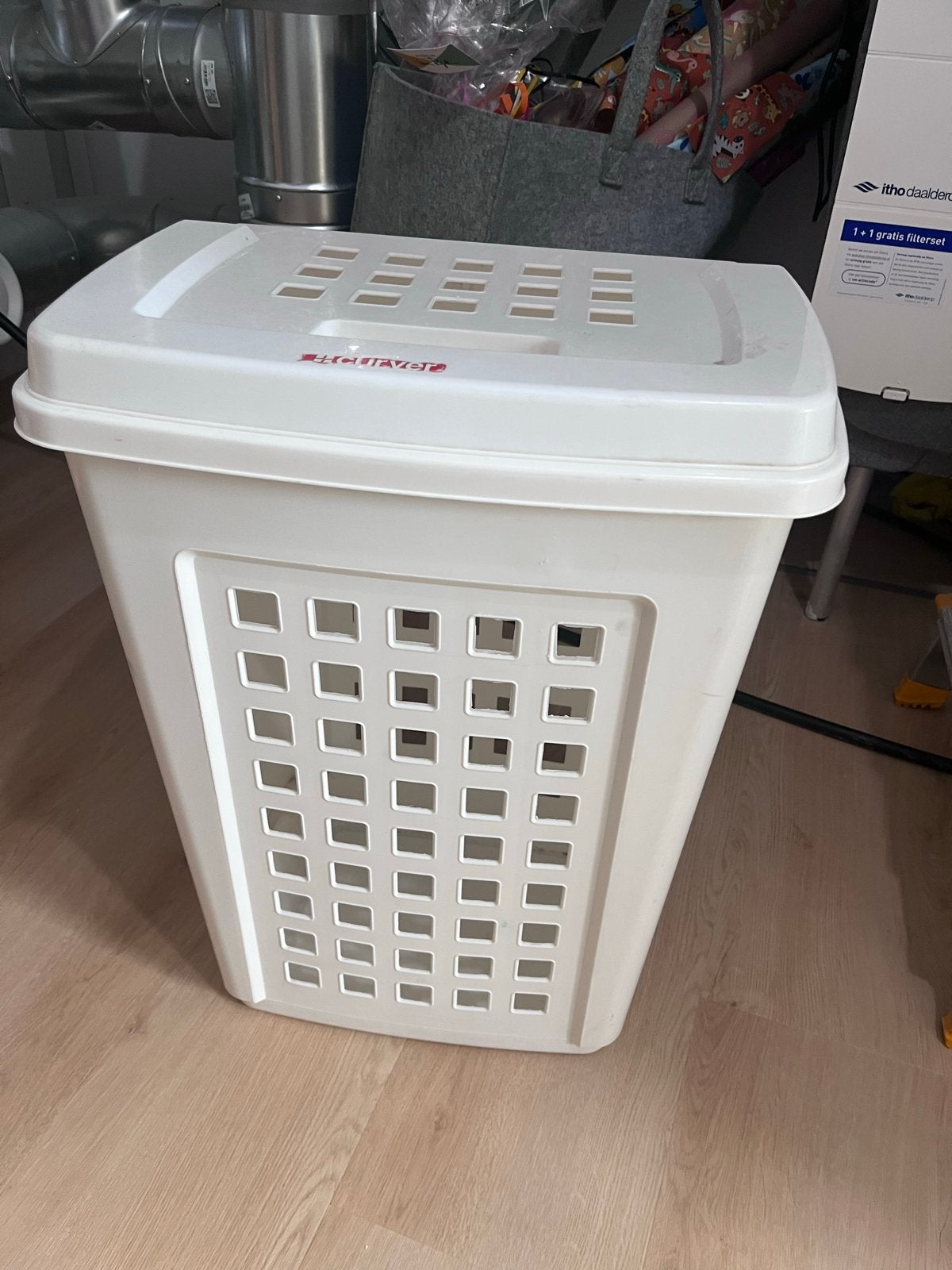 Curver wasmand wit plastic, Ophalen, Gebruikt, Wit, Kunststof