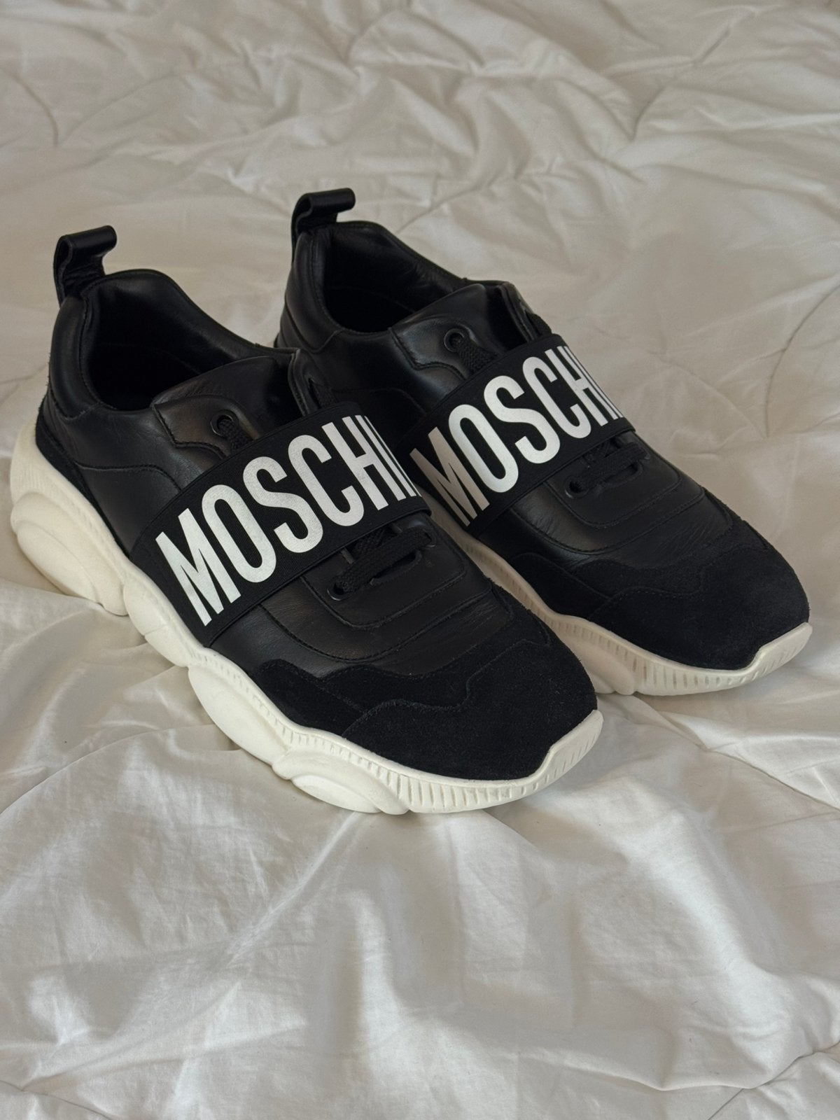 Moschino Teddy Bear Sneakers Unisex Size 40, Kleding | Heren, Schoenen, Ophalen, Zwart, Sneakers of Gympen, Zo goed als nieuw