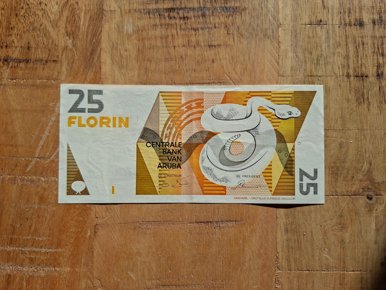 Hele mooie 25 Florin Aruba 1990, Ophalen of Verzenden, 25 gulden, Los biljet