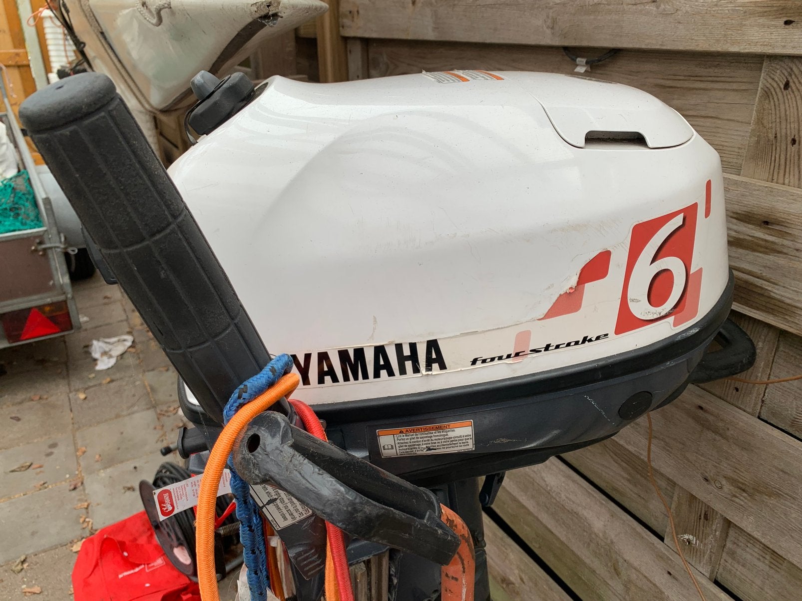 Yamaha buitenboordmotors, Watersport en Boten, Overige merken, Gebruikt, Buitenboordmotor, Trailer