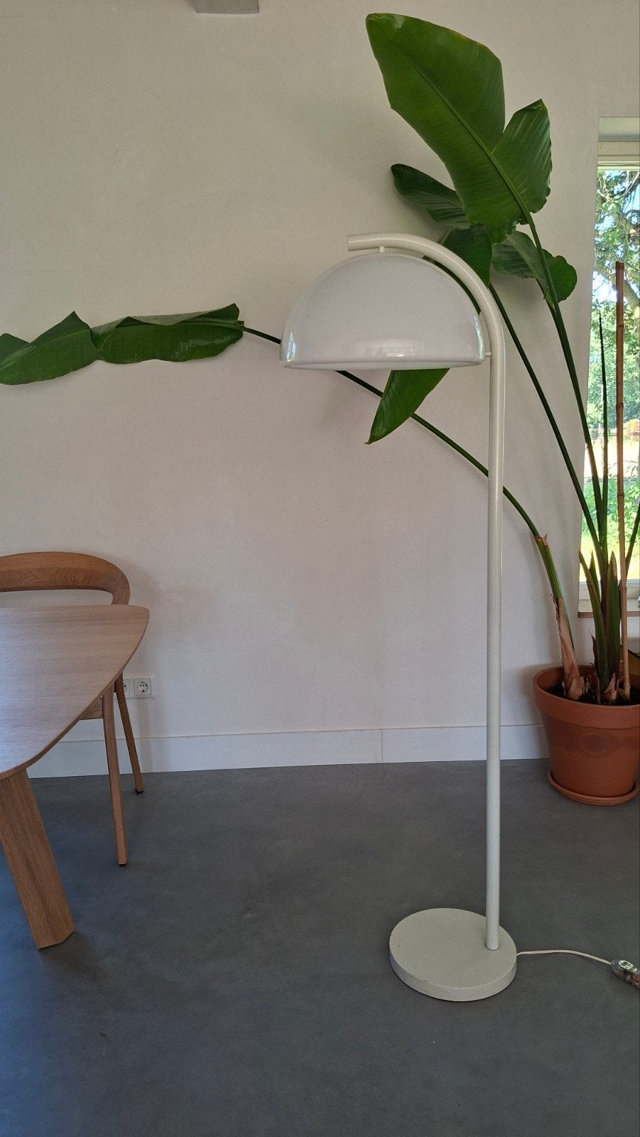 Zweeds design vintage vloerlamp Aneta, Ophalen, Gebruikt, Scandinavisch, E27 (groot)