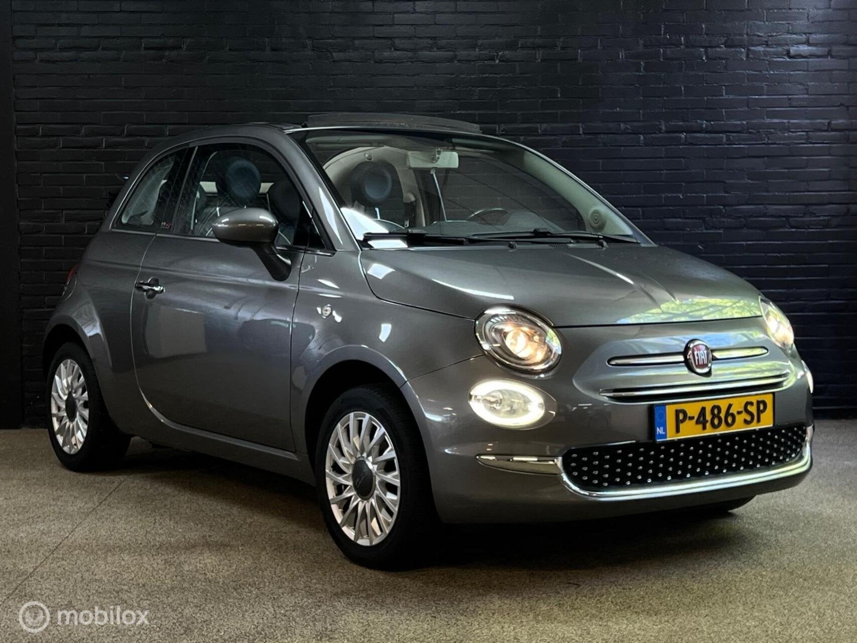Fiat 500C 1.2 Lounge CABRIO PDC AIRCO, Automatische klimaatregeling, Gebruikt, 4 cilinders, Cabriolet