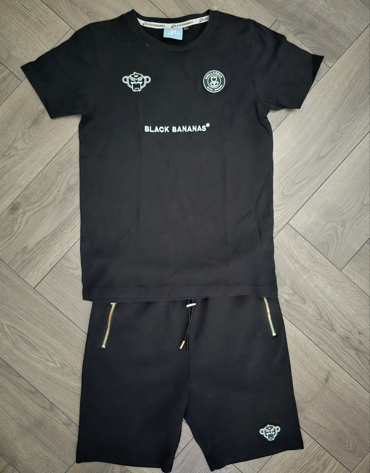 Black Bananas set maat 164 - T-shirt en korte broek, Jongen of Meisje, Ophalen of Verzenden, Zo goed als nieuw, Setje