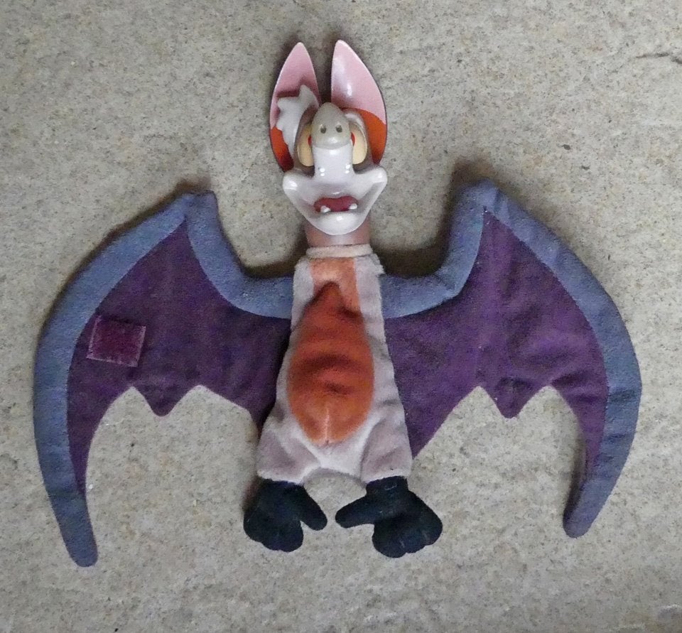 Batty Koda pluche knuffel Fern Gully: the last rainforest, Ophalen of Verzenden, Gebruikt, Tv, Actiefiguur of Pop
