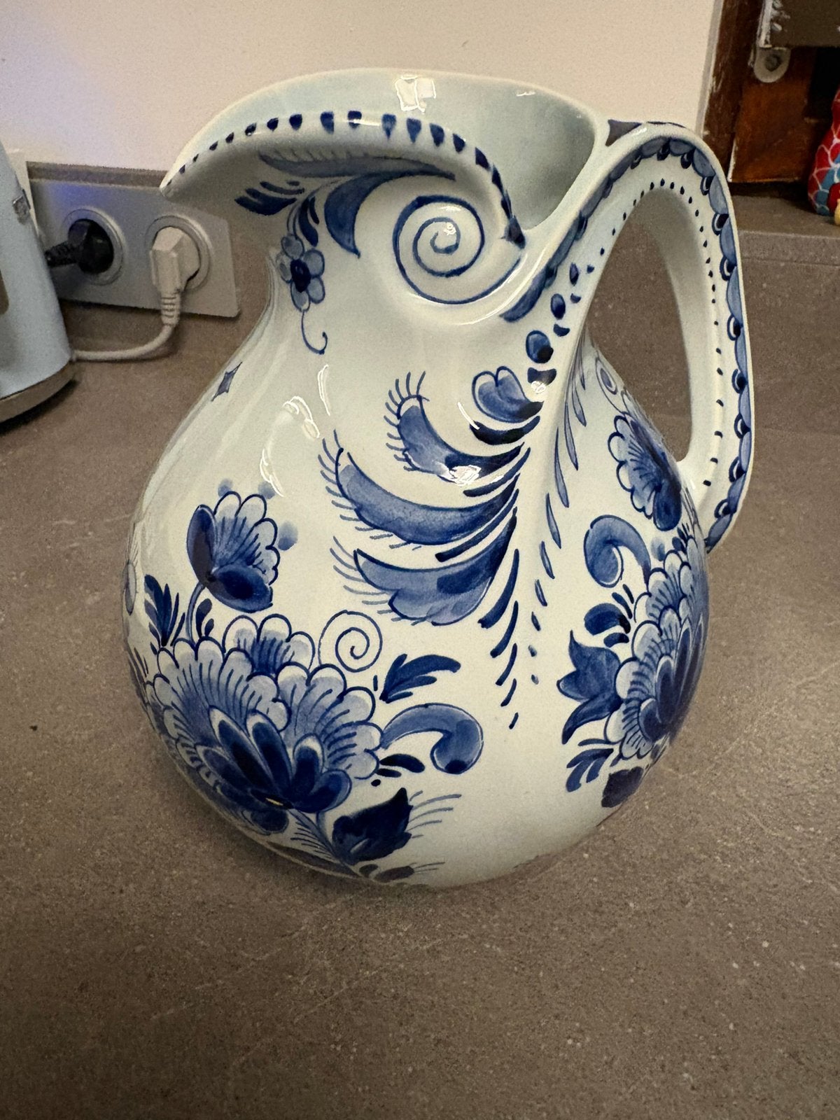 Vintage Delfts Blauwe Schenkkan– Plateelbakkerij Schoonhoven, Ophalen of Verzenden