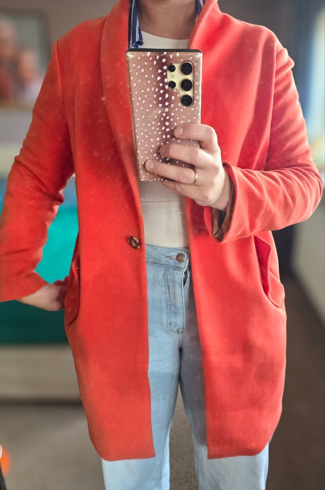 Scotch & Soda Maison Scotch Oranje Jas Maat M, Maat 38/40 (M), Ophalen of Verzenden, Zo goed als nieuw, Scotch & Soda