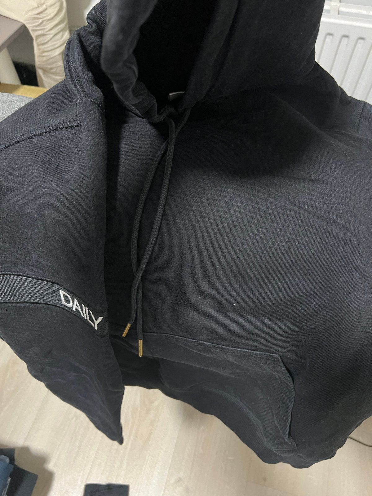 Daily Paper Hoodie | Zwart | Maat S, Ophalen, Gedragen, Maat 46 (S) of kleiner, Zwart