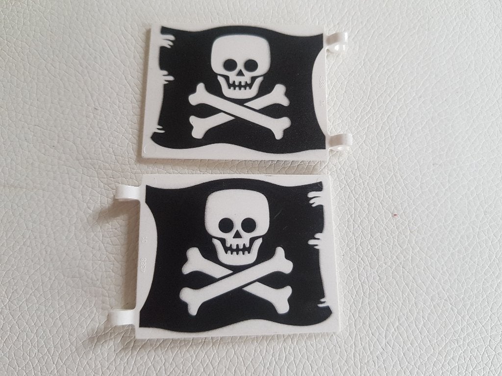 2x Jolly Roger Piratenvlag Lego Piraten Pirates, Ophalen of Verzenden, Nieuw