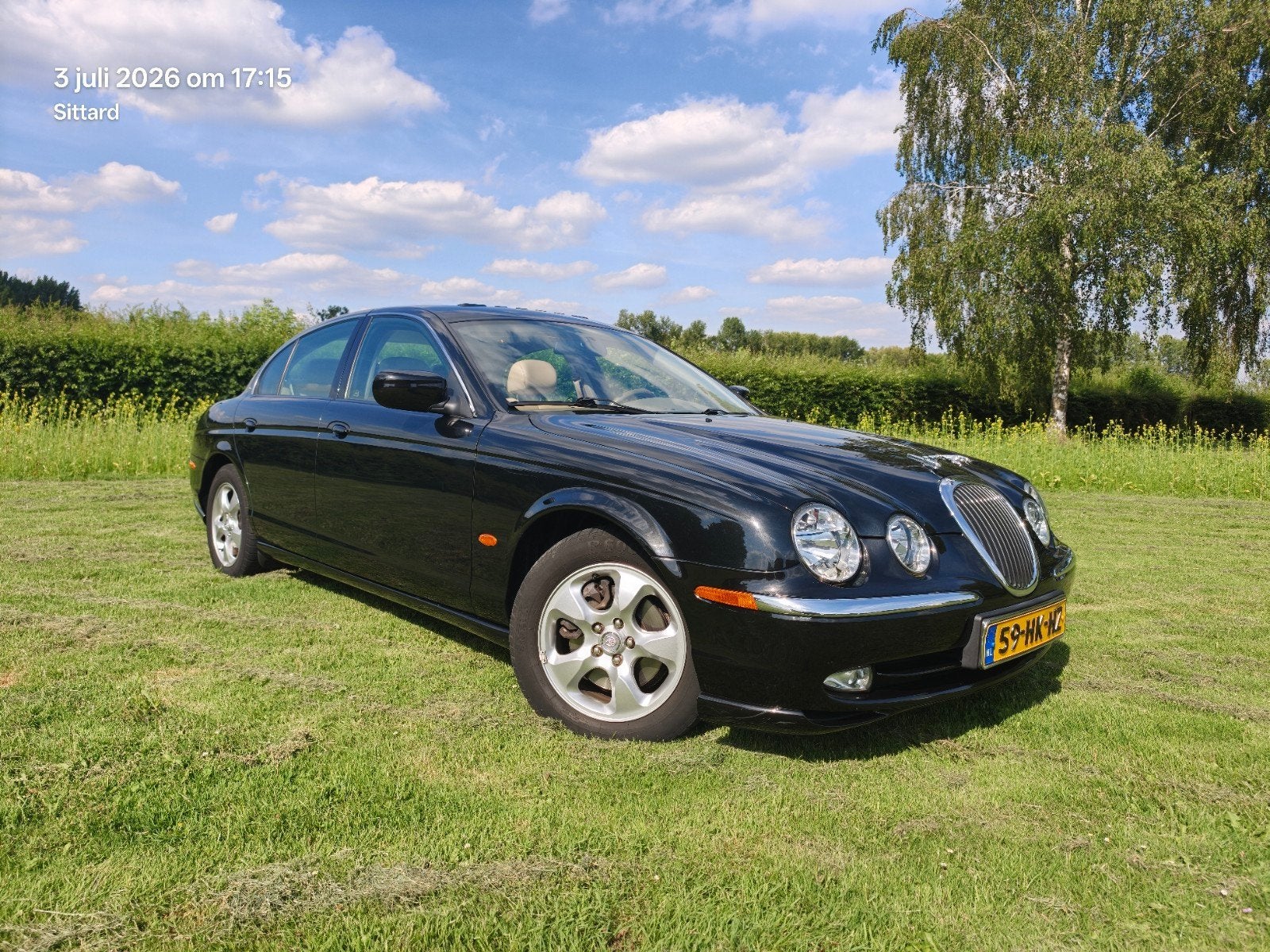 Jaguar S-Type 3.0 V6 Executive AUT 2001 Zwart KM: 43000, Auto's, Jaguar, Automaat, 238 pk, Achterwielaandrijving, Beige