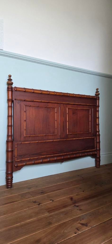 Faux bamboo headboard/ antiek Engels hoofdbord, Ophalen