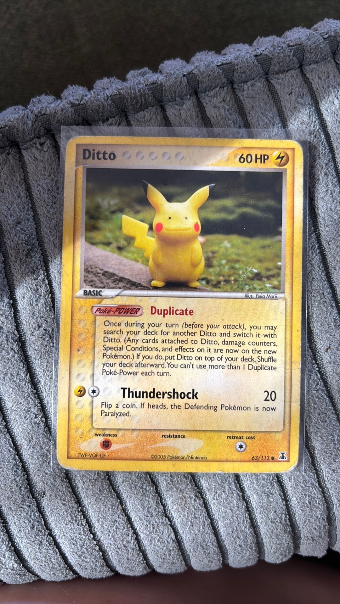 Ditto pikachu 63/113, Ophalen, Zo goed als nieuw