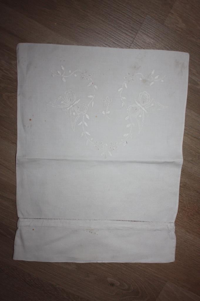 Antieke opbergzak met vlinders en bloemen, Ophalen of Verzenden