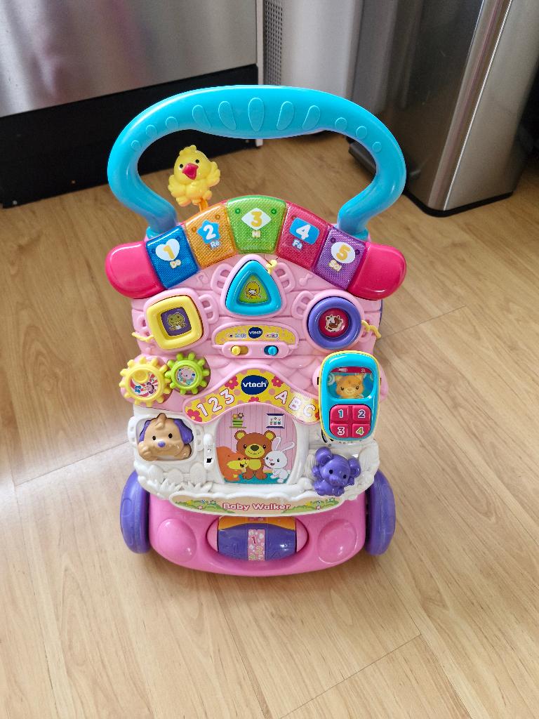 Vtech loopwagen, Kinderen en Baby's, Speelgoed | Vtech, Ophalen, Zo goed als nieuw, 6 maanden tot 2 jaar
