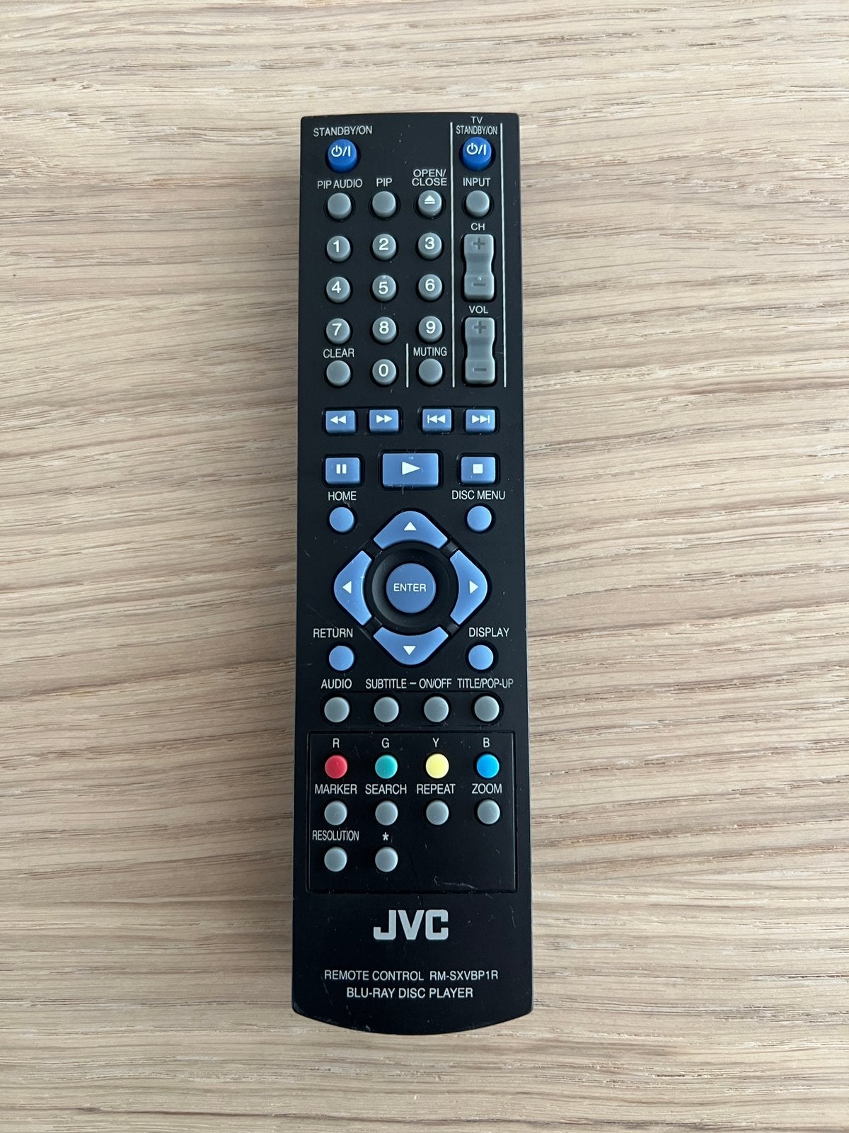 JVC RM-SXVBP1R afstandsbediening voor blu-ray speler, Ophalen of Verzenden, Gebruikt, Origineel