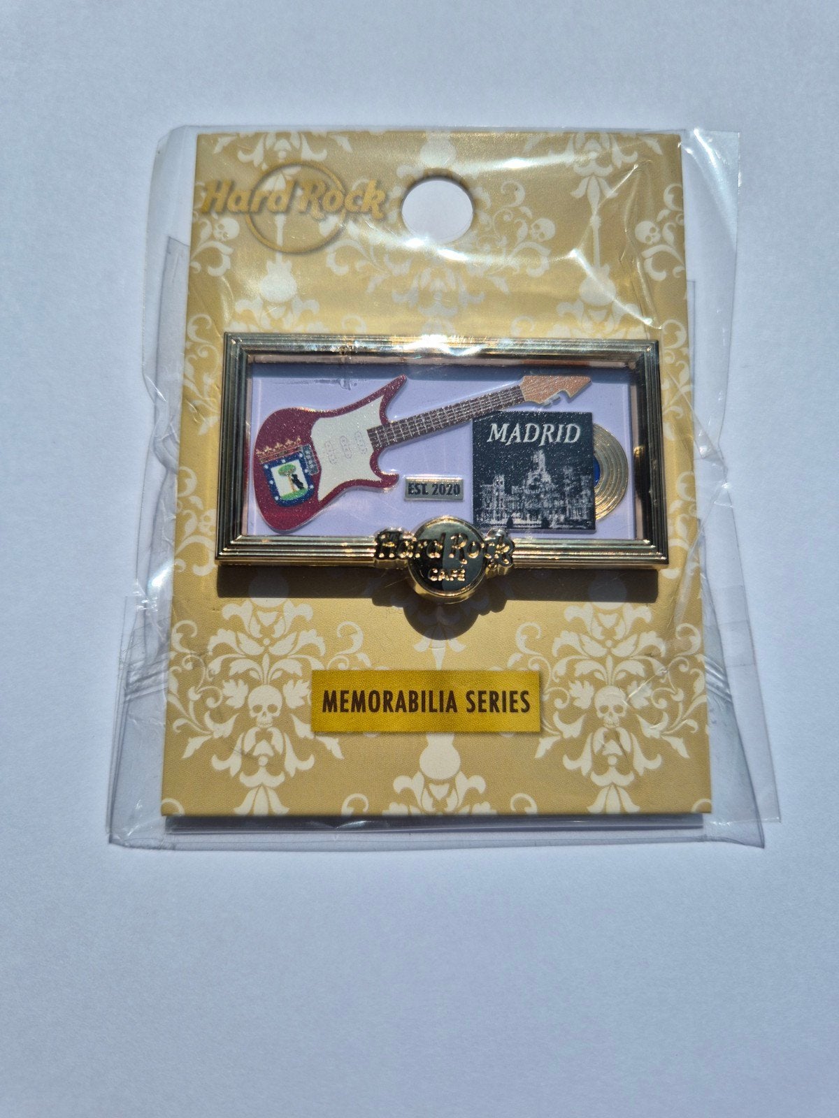 Hard Rock Cafe Madrid Gitaar Pin - Memorabilia Series, Ophalen of Verzenden, Nieuw