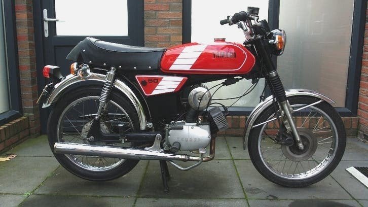 Mooie Yamaha FS1 2RU met NL Brommerkenteken (RD TY DT SS TY), Ophalen, Overige merken