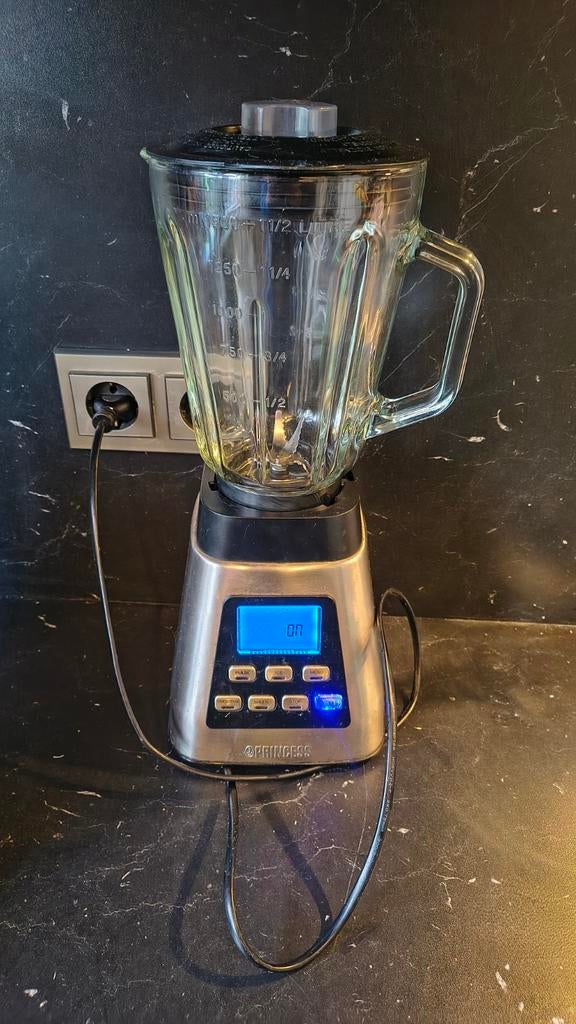 Princess Power Blender Deluxe met glazen kan, Witgoed en Apparatuur, Blenders, Ophalen, Gebruikt, Powerblender