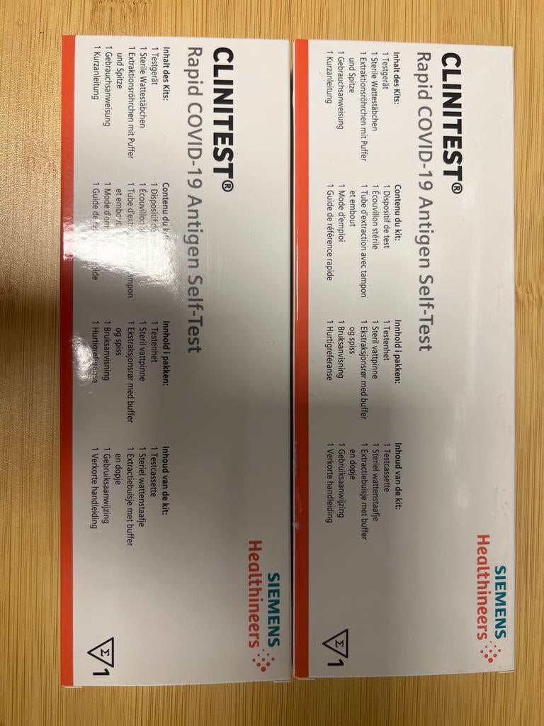 CLINITEST Rapid COVID-19 Antigeen Zelftest, Ophalen, Nieuw, Overige typen